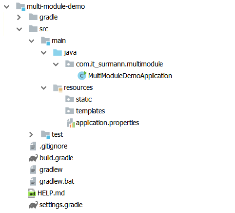 Initial project file structure